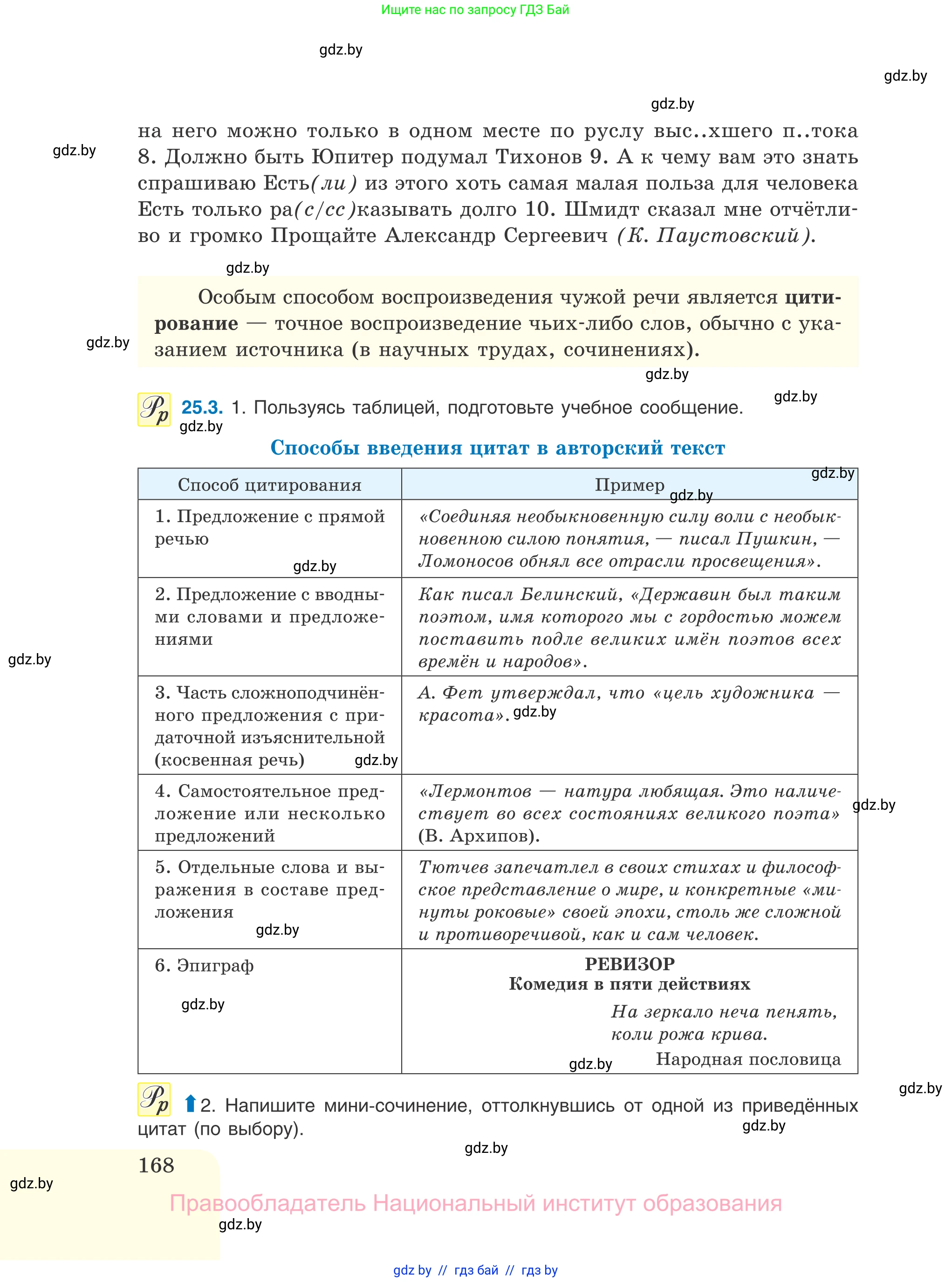 Русский язык, 11 класс Учебник, авторы: Долбик Елена Евгеньевна, Литвинко Франя Михайловна, Мурина Лариса Александровна, Шиманович Т В, Таяновская И В, Орловская О Я, издательство Национальный институт образования, Минск, 2021, страница 168