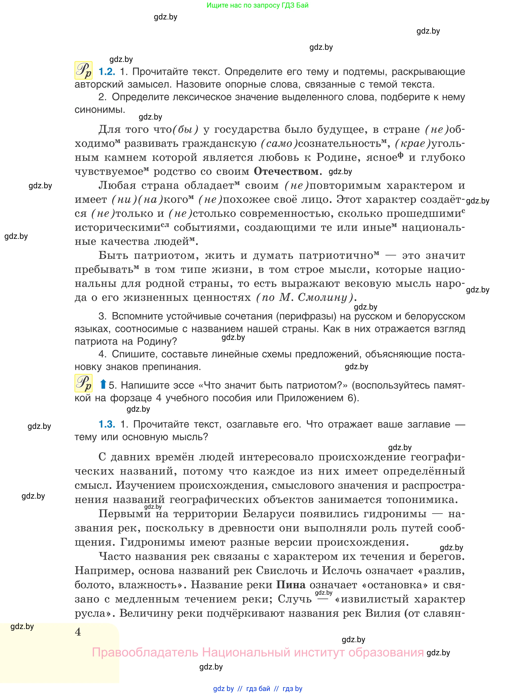 Русский язык, 11 класс Учебник, авторы: Долбик Елена Евгеньевна, Литвинко Франя Михайловна, Мурина Лариса Александровна, Шиманович Т В, Таяновская И В, Орловская О Я, издательство Национальный институт образования, Минск, 2021, страница 4