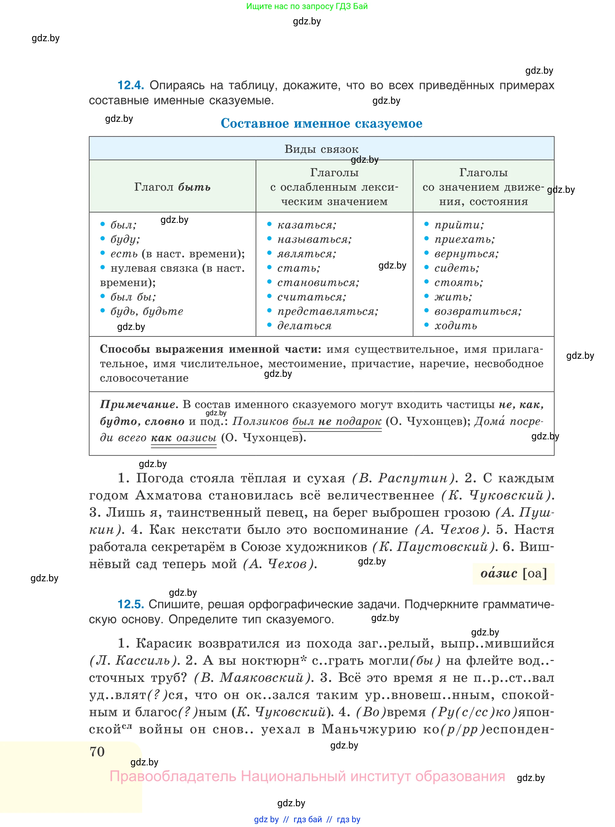 Русский язык, 11 класс Учебник, авторы: Долбик Елена Евгеньевна, Литвинко Франя Михайловна, Мурина Лариса Александровна, Шиманович Т В, Таяновская И В, Орловская О Я, издательство Национальный институт образования, Минск, 2021, страница 70