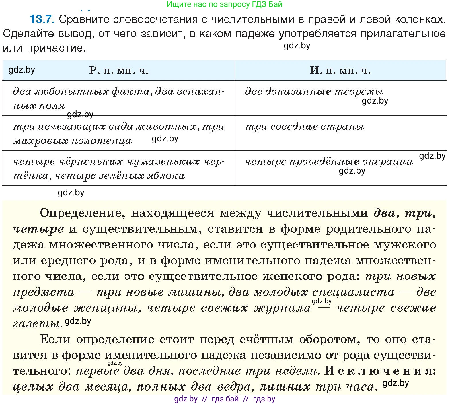 Русский язык, 11 класс Учебник, авторы: Долбик Елена Евгеньевна, Литвинко Франя Михайловна, Мурина Лариса Александровна, Шиманович Т В, Таяновская И В, Орловская О Я, издательство Национальный институт образования, Минск, 2021, страница 75, номер 13.7, Условие