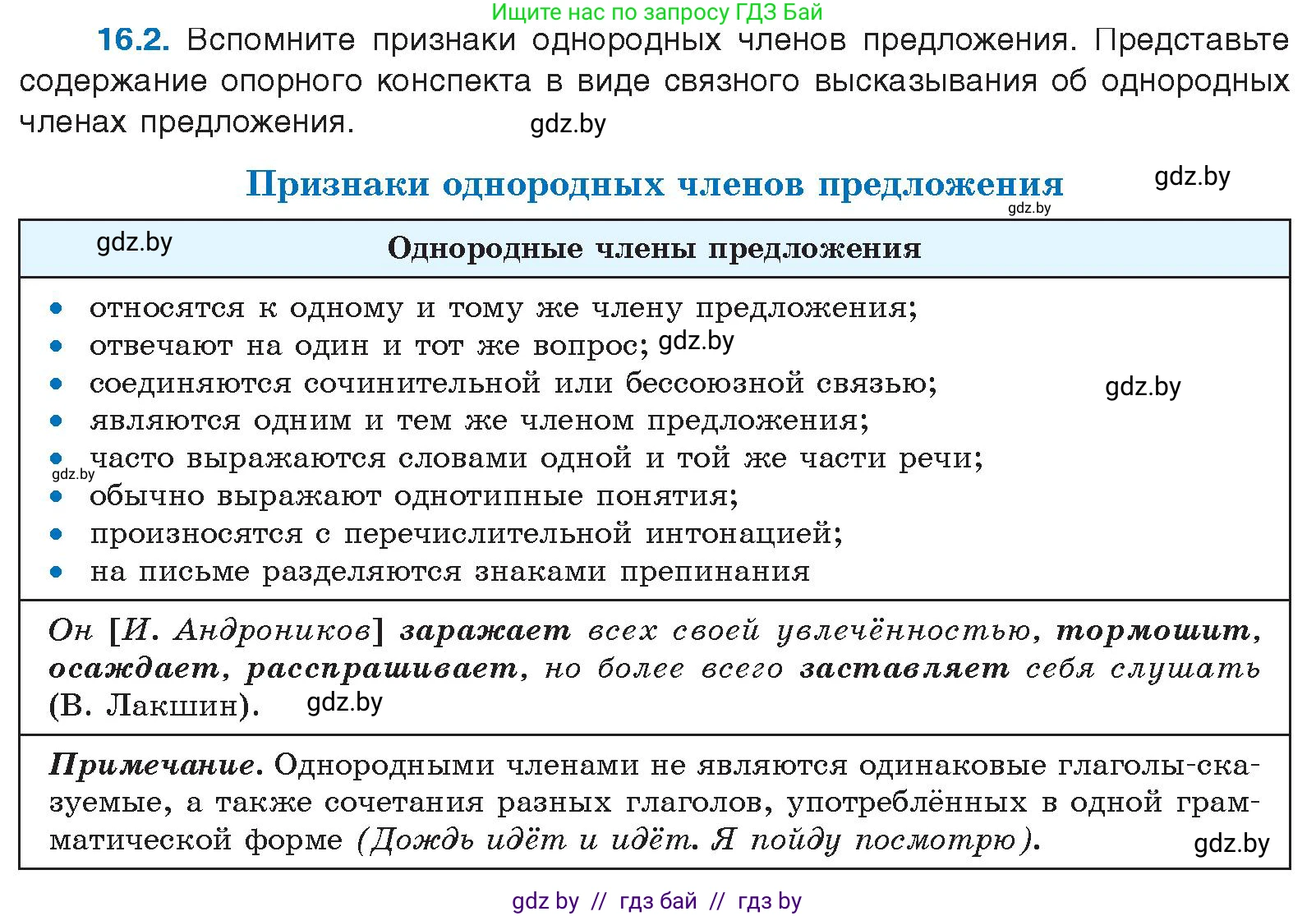 Русский язык, 11 класс Учебник, авторы: Долбик Елена Евгеньевна, Литвинко Франя Михайловна, Мурина Лариса Александровна, Шиманович Т В, Таяновская И В, Орловская О Я, издательство Национальный институт образования, Минск, 2021, страница 94, номер 16.2, Условие