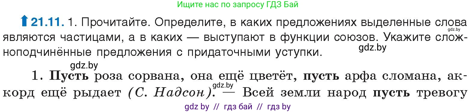 Русский язык, 11 класс Учебник, авторы: Долбик Елена Евгеньевна, Литвинко Франя Михайловна, Мурина Лариса Александровна, Шиманович Т В, Таяновская И В, Орловская О Я, издательство Национальный институт образования, Минск, 2021, страница 143, номер 21.11, Условие