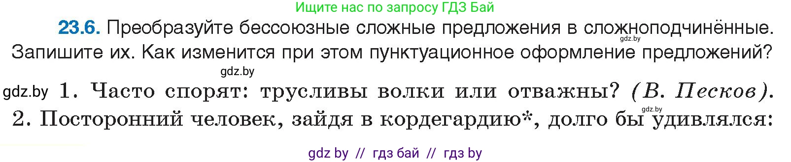 Русский язык, 11 класс Учебник, авторы: Долбик Елена Евгеньевна, Литвинко Франя Михайловна, Мурина Лариса Александровна, Шиманович Т В, Таяновская И В, Орловская О Я, издательство Национальный институт образования, Минск, 2021, страница 160, номер 23.6, Условие