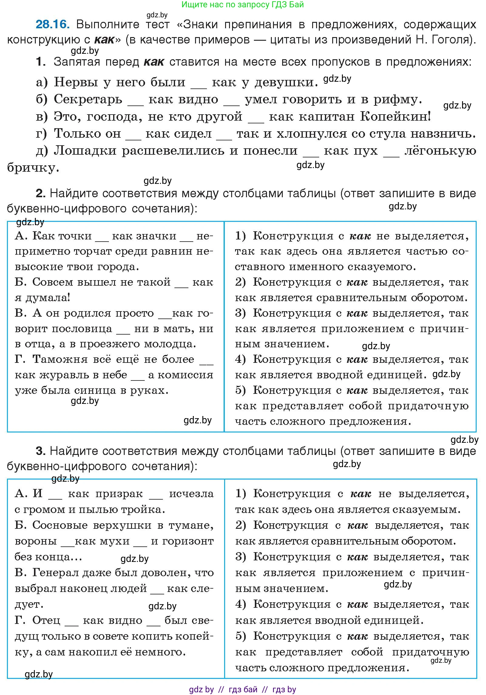 Русский язык, 11 класс Учебник, авторы: Долбик Елена Евгеньевна, Литвинко Франя Михайловна, Мурина Лариса Александровна, Шиманович Т В, Таяновская И В, Орловская О Я, издательство Национальный институт образования, Минск, 2021, страница 202, номер 28.16, Условие