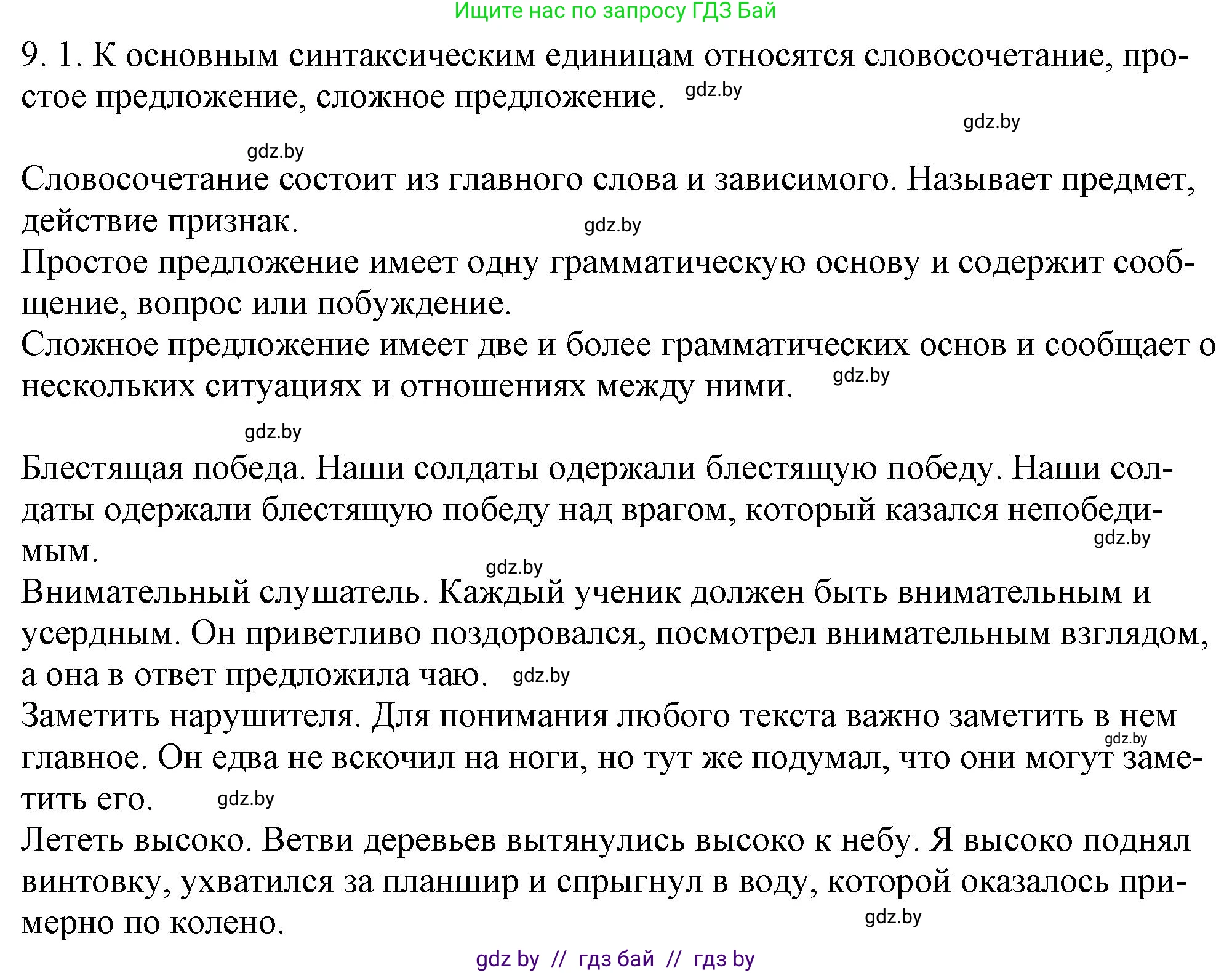 Русский язык, 11 класс Учебник, авторы: Долбик Елена Евгеньевна, Литвинко Франя Михайловна, Мурина Лариса Александровна, Шиманович Т В, Таяновская И В, Орловская О Я, издательство Национальный институт образования, Минск, 2021, страница 50, номер 9.1, Решение