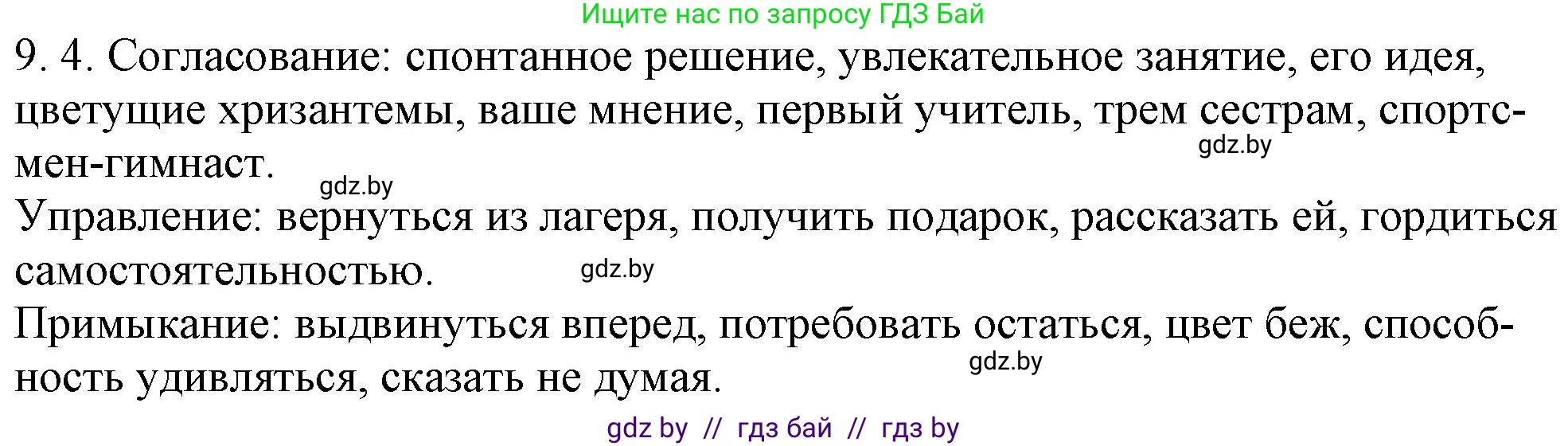 Русский язык, 11 класс Учебник, авторы: Долбик Елена Евгеньевна, Литвинко Франя Михайловна, Мурина Лариса Александровна, Шиманович Т В, Таяновская И В, Орловская О Я, издательство Национальный институт образования, Минск, 2021, страница 53, номер 9.4, Решение