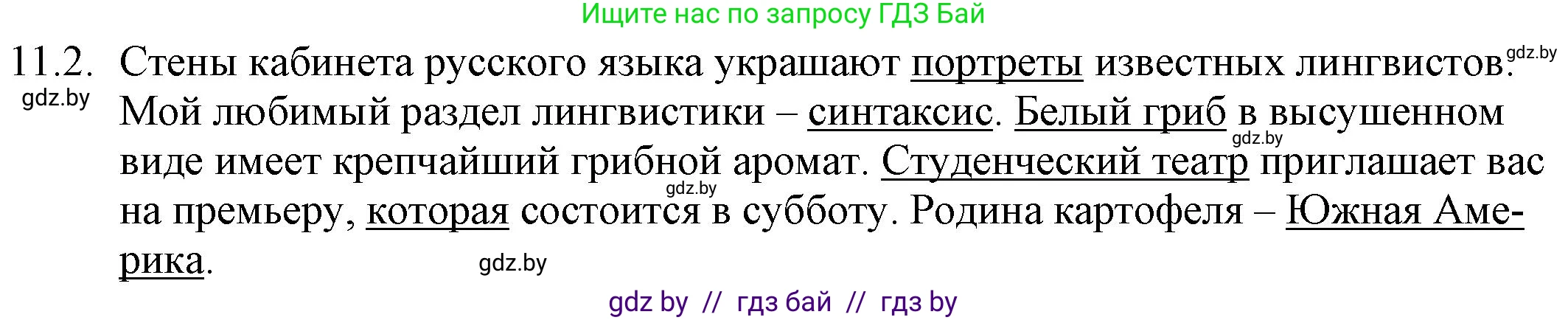 Русский язык, 11 класс Учебник, авторы: Долбик Елена Евгеньевна, Литвинко Франя Михайловна, Мурина Лариса Александровна, Шиманович Т В, Таяновская И В, Орловская О Я, издательство Национальный институт образования, Минск, 2021, страница 64, номер 11.2, Решение