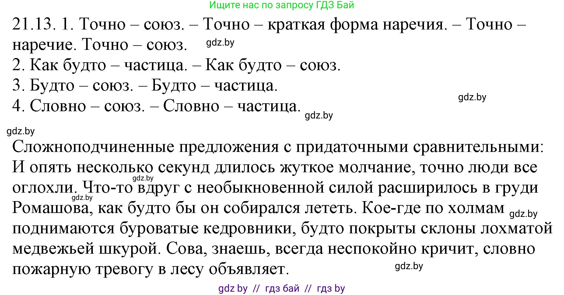 Русский язык, 11 класс Учебник, авторы: Долбик Елена Евгеньевна, Литвинко Франя Михайловна, Мурина Лариса Александровна, Шиманович Т В, Таяновская И В, Орловская О Я, издательство Национальный институт образования, Минск, 2021, страница 144, номер 21.13, Решение