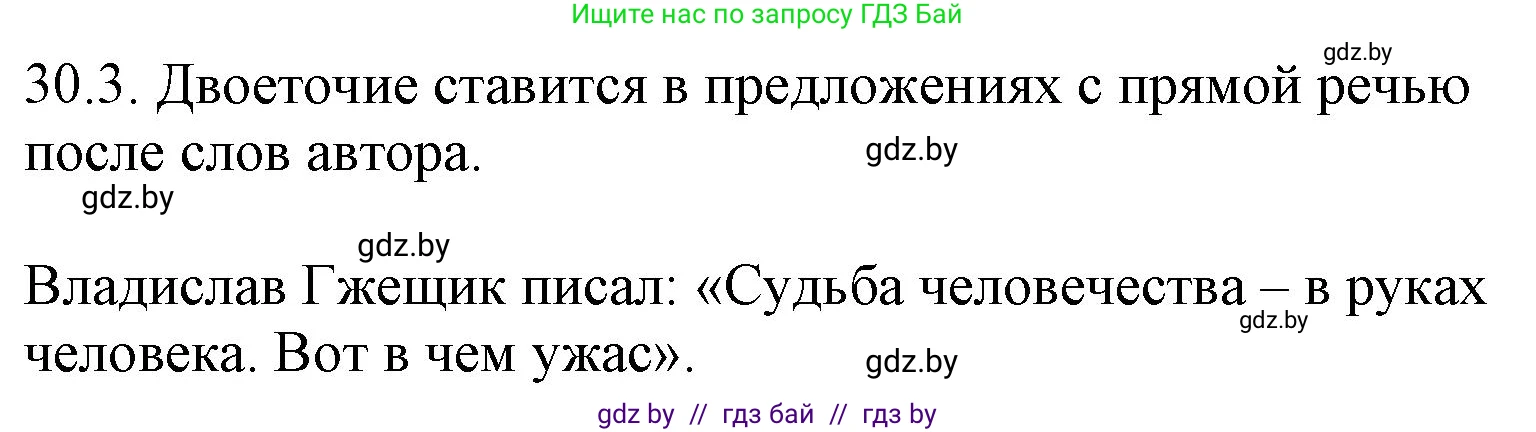 Русский язык, 11 класс Учебник, авторы: Долбик Елена Евгеньевна, Литвинко Франя Михайловна, Мурина Лариса Александровна, Шиманович Т В, Таяновская И В, Орловская О Я, издательство Национальный институт образования, Минск, 2021, страница 210, номер 30.3, Решение