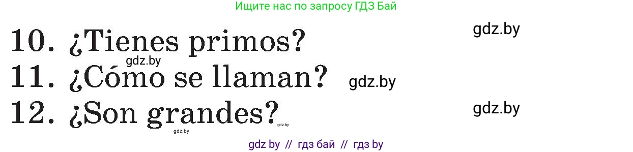 Испанский язык, 4 класс Учебник, авторы: Гриневич Елена Карловна, Бахар Лариса Николаевна, издательство Вышэйшая школа, Минск, 2019, красного цвета, Часть 1, страница 8, номер 13, Условие (продолжение 2)
