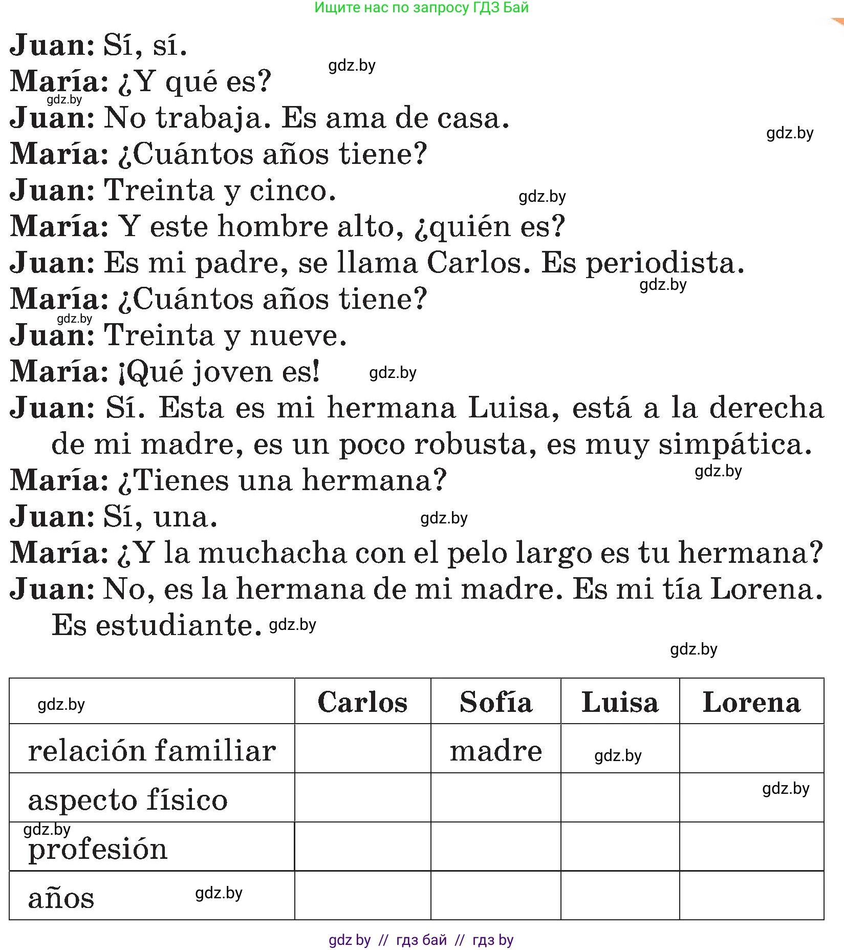 Испанский язык, 4 класс Учебник, авторы: Гриневич Елена Карловна, Бахар Лариса Николаевна, издательство Вышэйшая школа, Минск, 2019, красного цвета, Часть 1, страница 32, номер 2, Условие (продолжение 2)