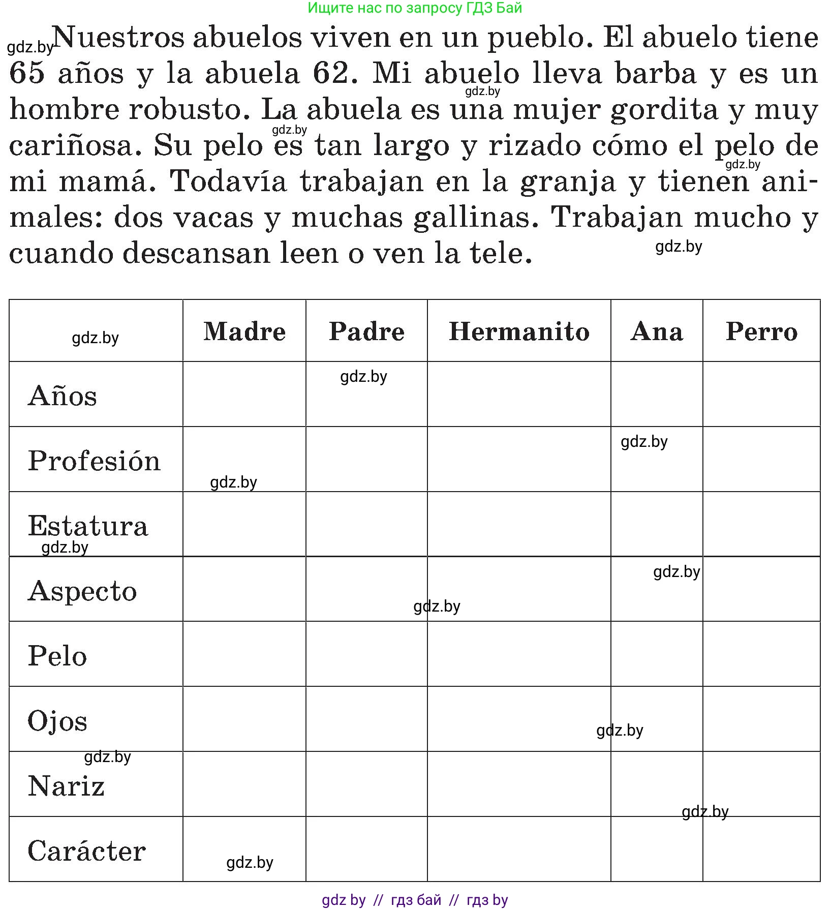 Испанский язык, 4 класс Учебник, авторы: Гриневич Елена Карловна, Бахар Лариса Николаевна, издательство Вышэйшая школа, Минск, 2019, красного цвета, Часть 1, страница 58, номер 22, Условие (продолжение 2)