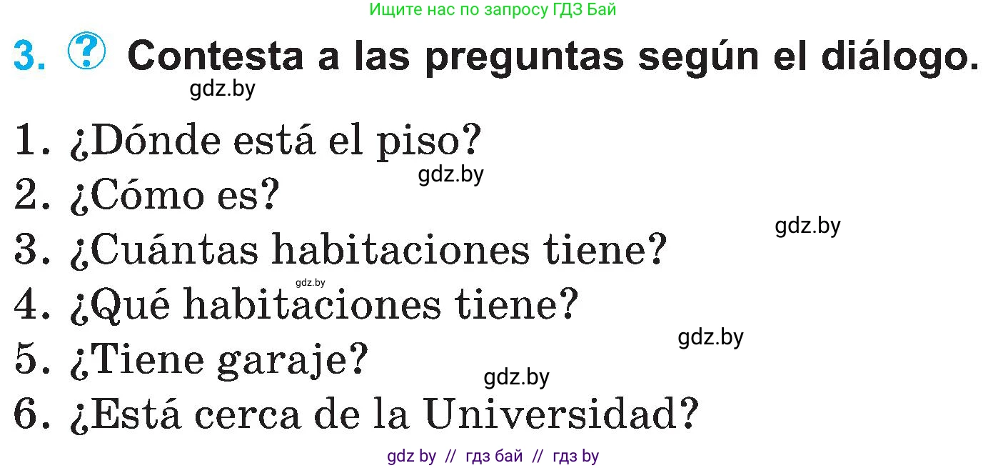 Испанский язык, 4 класс Учебник, авторы: Гриневич Елена Карловна, Бахар Лариса Николаевна, издательство Вышэйшая школа, Минск, 2019, красного цвета, Часть 1, страница 77, номер 3, Условие