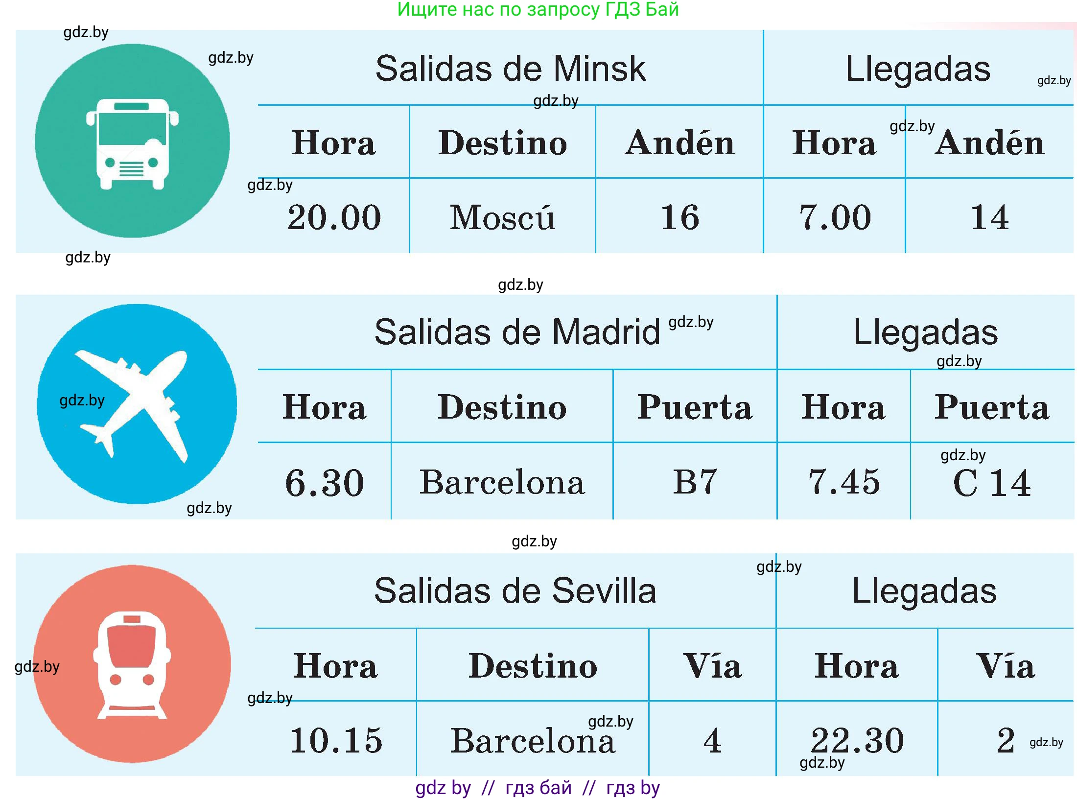 Испанский язык, 5 класс Учебник, авторы: Цыбулева Татьяна Эдуардовна, Пушкина Ольга Александровна, издательство Вышэйшая школа, Минск, 2017, оранжевого цвета, страница 54, номер 10, Условие (продолжение 2)