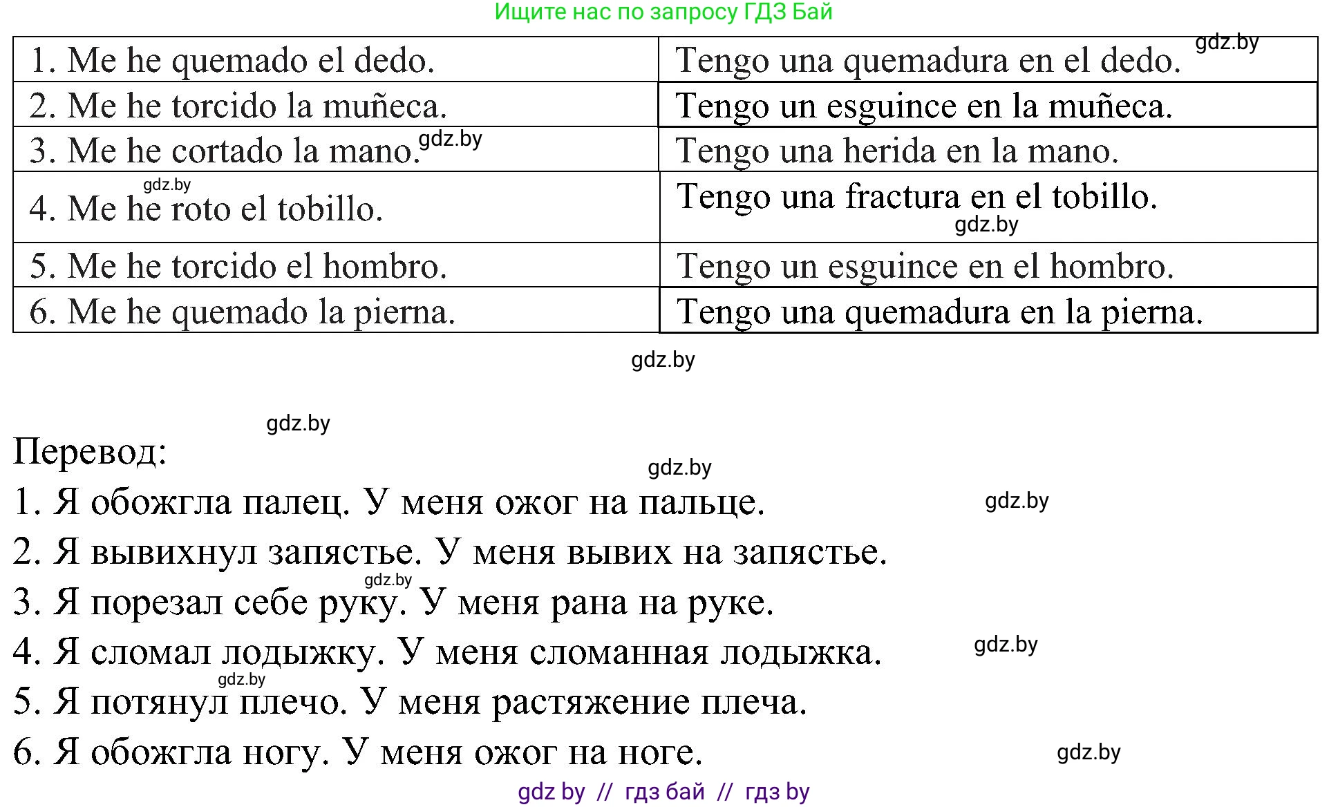 Испанский язык, 5 класс Учебник, авторы: Цыбулева Татьяна Эдуардовна, Пушкина Ольга Александровна, издательство Вышэйшая школа, Минск, 2017, оранжевого цвета, страница 71, номер 3, Решение (продолжение 2)