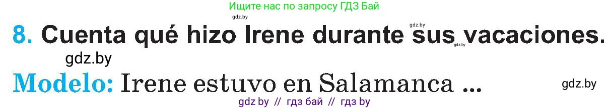 Испанский язык, 5 класс Учебник, автор: Гриневич Елена Карловна, издательство Вышэйшая школа, Минск, 2015, оранжевого цвета, Часть 1, страница 88, номер 8, Условие