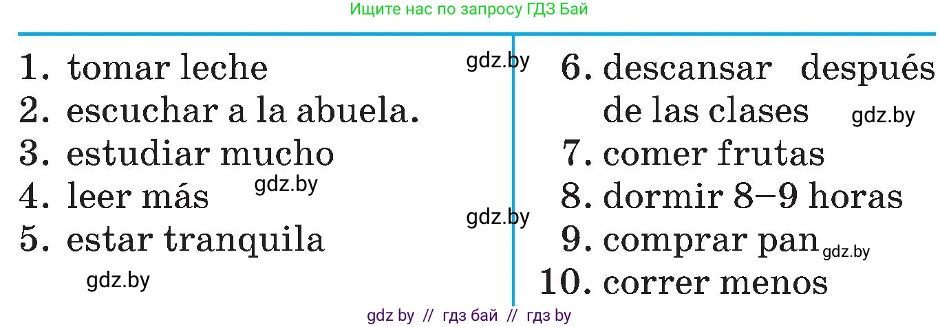 Испанский язык, 5 класс Учебник, автор: Гриневич Елена Карловна, издательство Вышэйшая школа, Минск, 2015, оранжевого цвета, Часть 2, страница 34, номер 5, Условие (продолжение 2)
