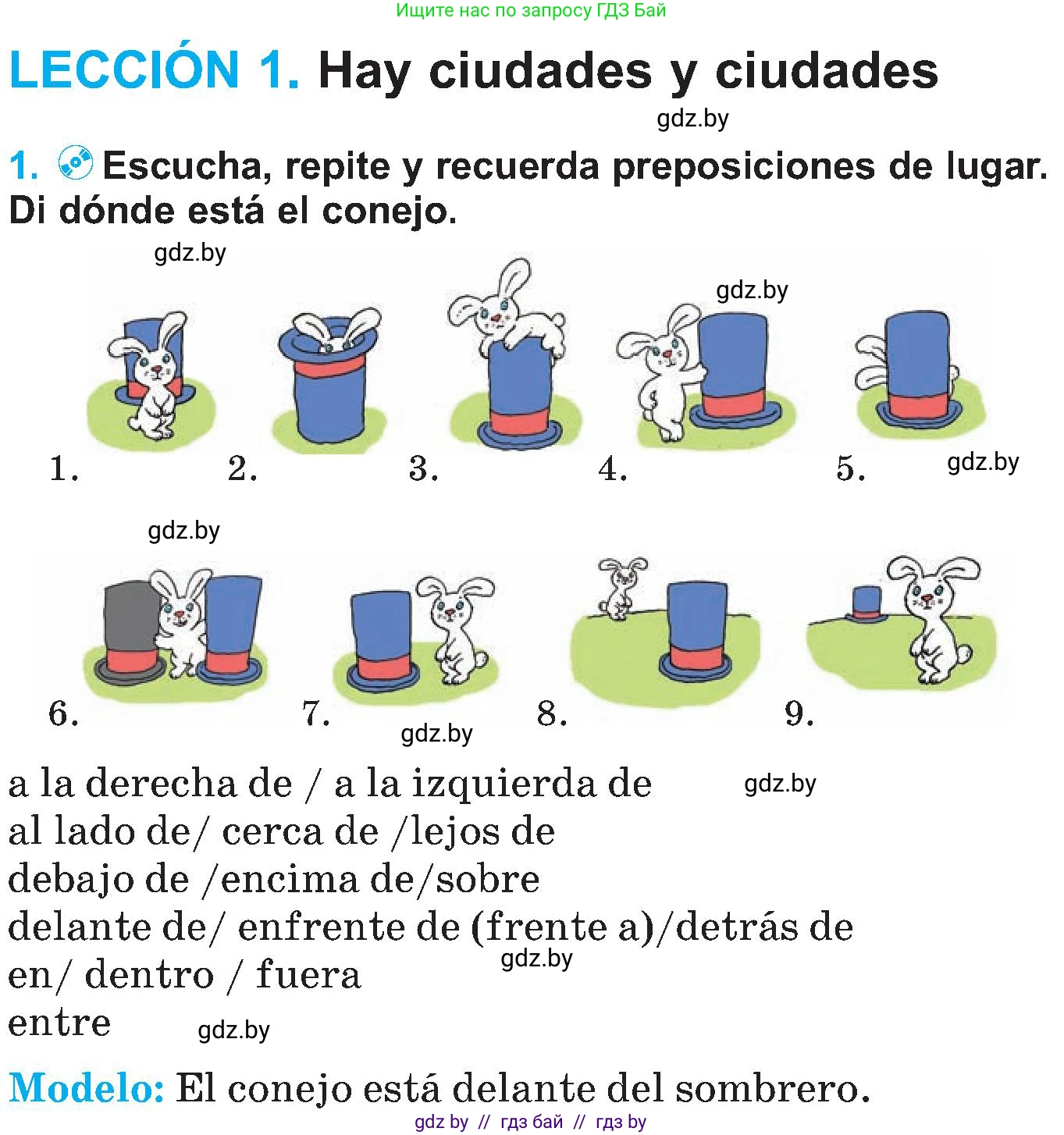 Испанский язык, 5 класс Учебник, автор: Гриневич Елена Карловна, издательство Вышэйшая школа, Минск, 2015, оранжевого цвета, Часть 2, страница 75, номер 1, Условие