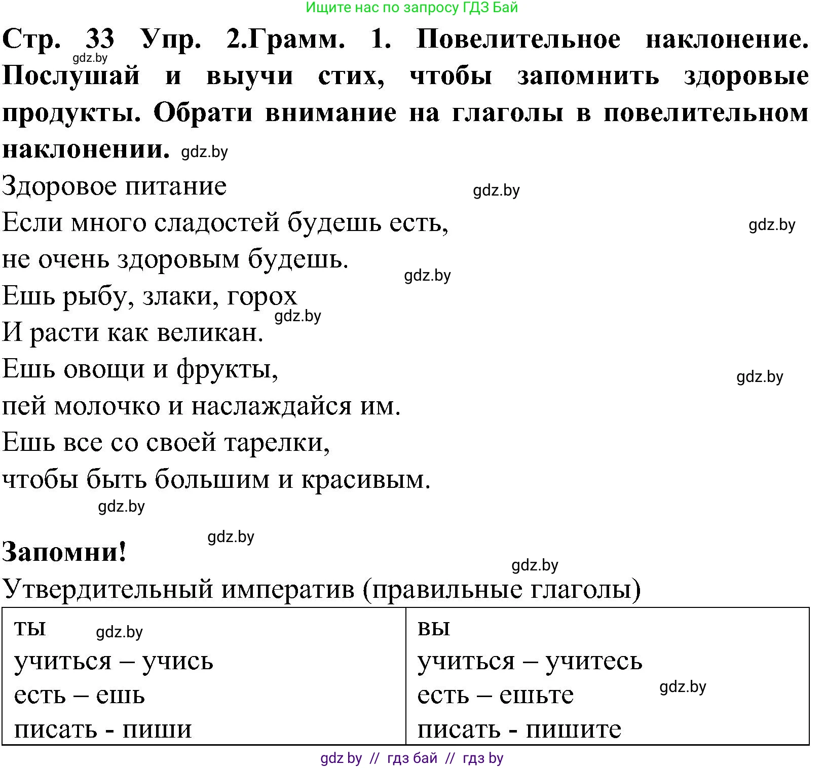 Испанский язык, 5 класс Учебник, автор: Гриневич Елена Карловна, издательство Вышэйшая школа, Минск, 2015, оранжевого цвета, Часть 2, страница 33, номер 2, Решение