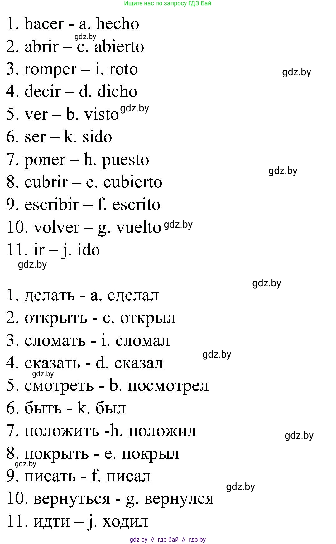 Испанский язык, 5 класс Учебник, автор: Гриневич Елена Карловна, издательство Вышэйшая школа, Минск, 2015, оранжевого цвета, Часть 1, страница 11, номер 2, Решение