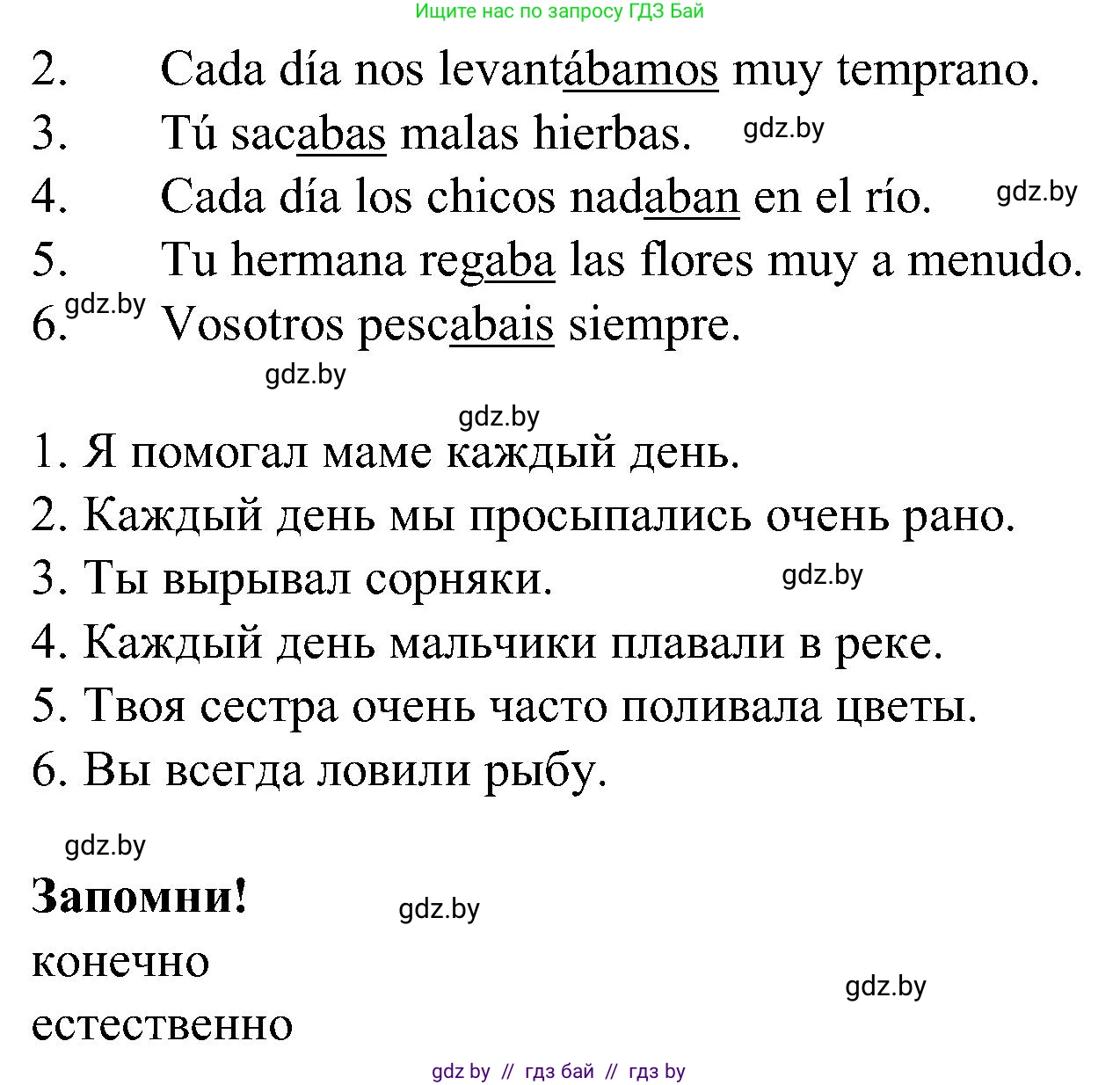 Испанский язык, 5 класс Учебник, автор: Гриневич Елена Карловна, издательство Вышэйшая школа, Минск, 2015, оранжевого цвета, Часть 1, страница 28, номер 4, Решение (продолжение 2)