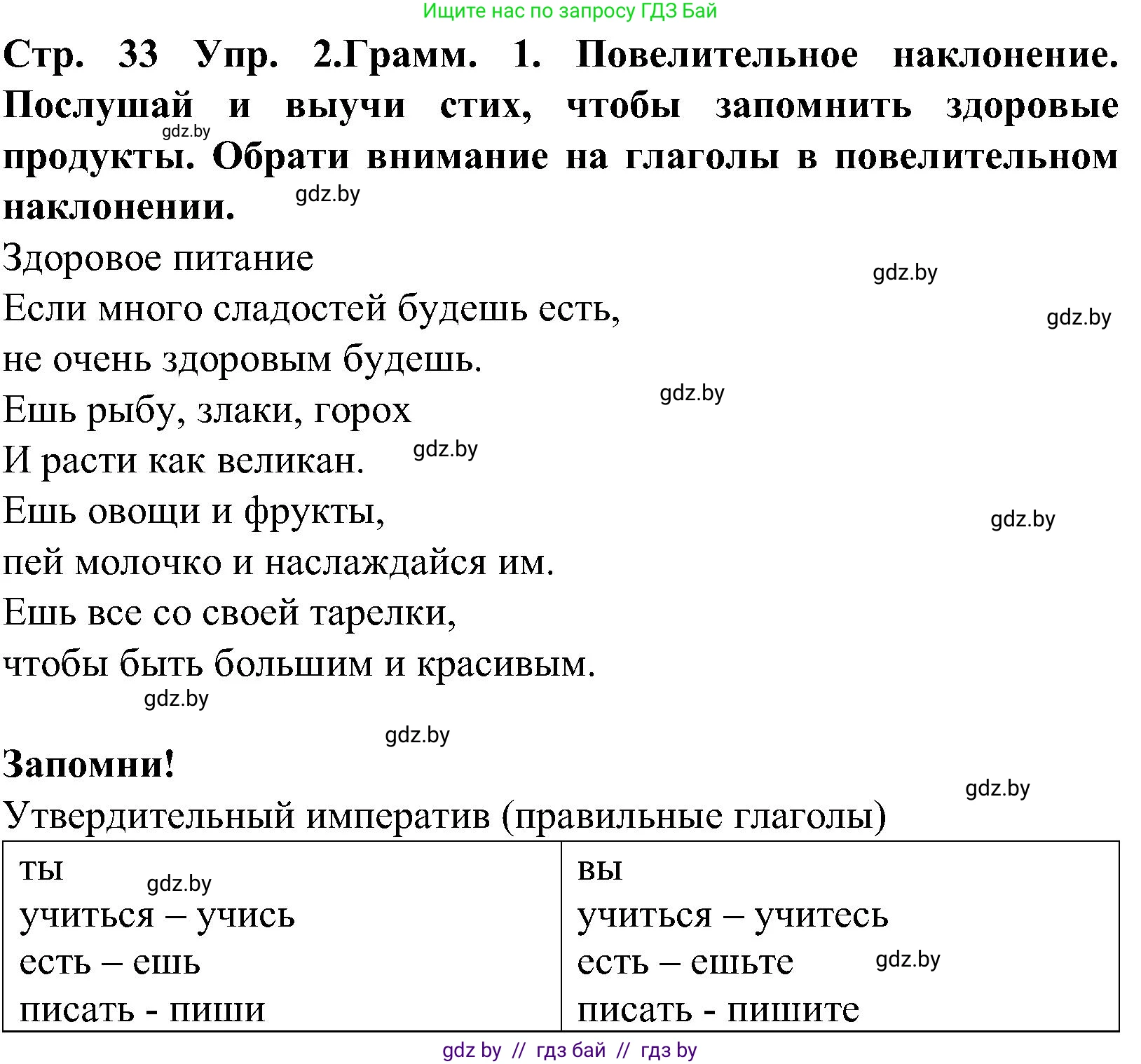 Испанский язык, 5 класс Учебник, автор: Гриневич Елена Карловна, издательство Вышэйшая школа, Минск, 2015, оранжевого цвета, Часть 2, страница 33, номер 2, Решение