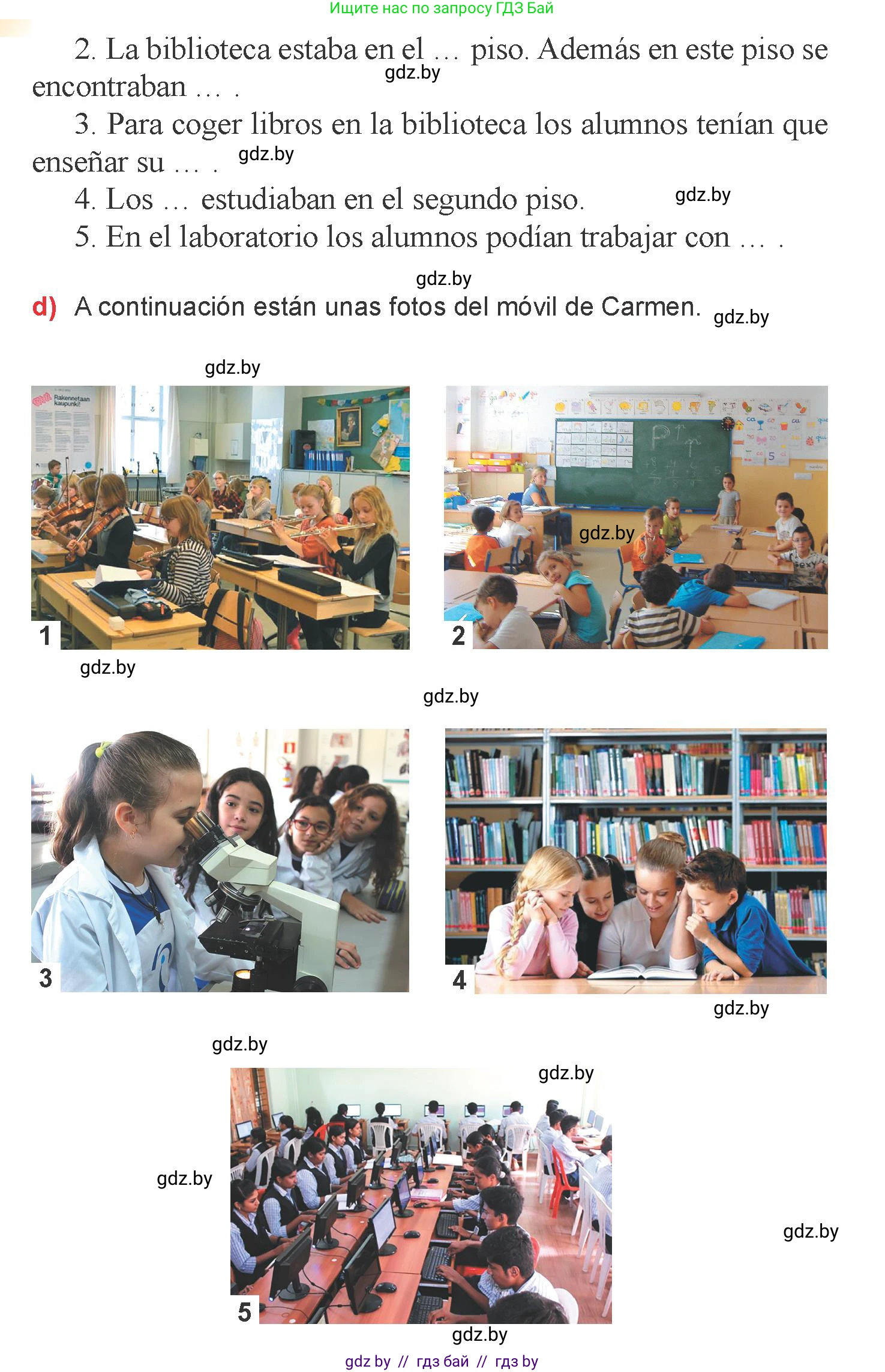 Испанский язык, 6 класс Учебник, авторы: Цыбулева Татьяна Эдуардовна, Пушкина Ольга Александровна, издательство Издательский центр БГУ, Минск, 2018, Часть 1, страница 25, номер 9, Условие (продолжение 2)