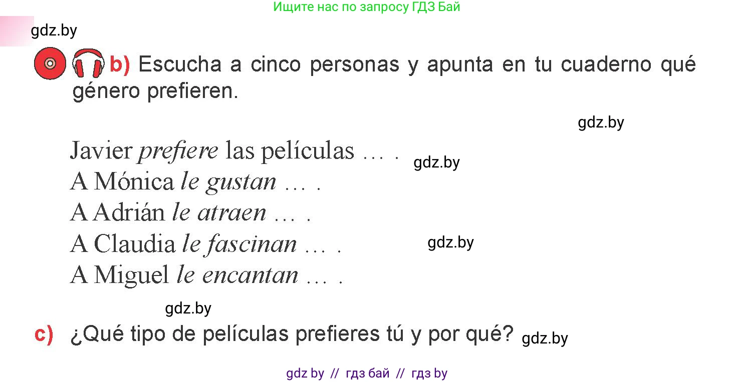 Испанский язык, 6 класс Учебник, авторы: Цыбулева Татьяна Эдуардовна, Пушкина Ольга Александровна, издательство Издательский центр БГУ, Минск, 2018, Часть 1, страница 85, номер 4, Условие (продолжение 2)