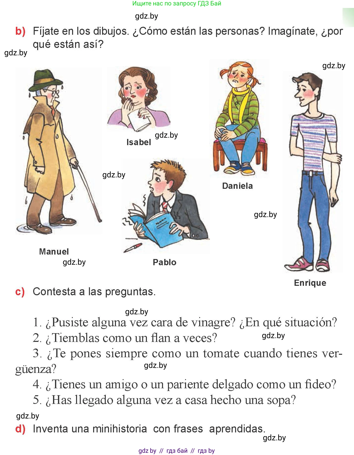 Испанский язык, 6 класс Учебник, авторы: Цыбулева Татьяна Эдуардовна, Пушкина Ольга Александровна, издательство Издательский центр БГУ, Минск, 2018, Часть 2, страница 18, номер 16, Условие (продолжение 2)