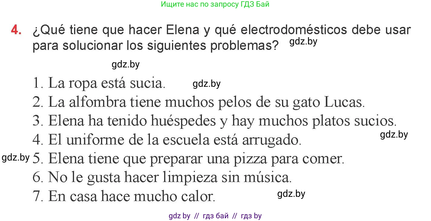 Испанский язык, 6 класс Учебник, авторы: Цыбулева Татьяна Эдуардовна, Пушкина Ольга Александровна, издательство Издательский центр БГУ, Минск, 2018, Часть 2, страница 78, номер 4, Условие