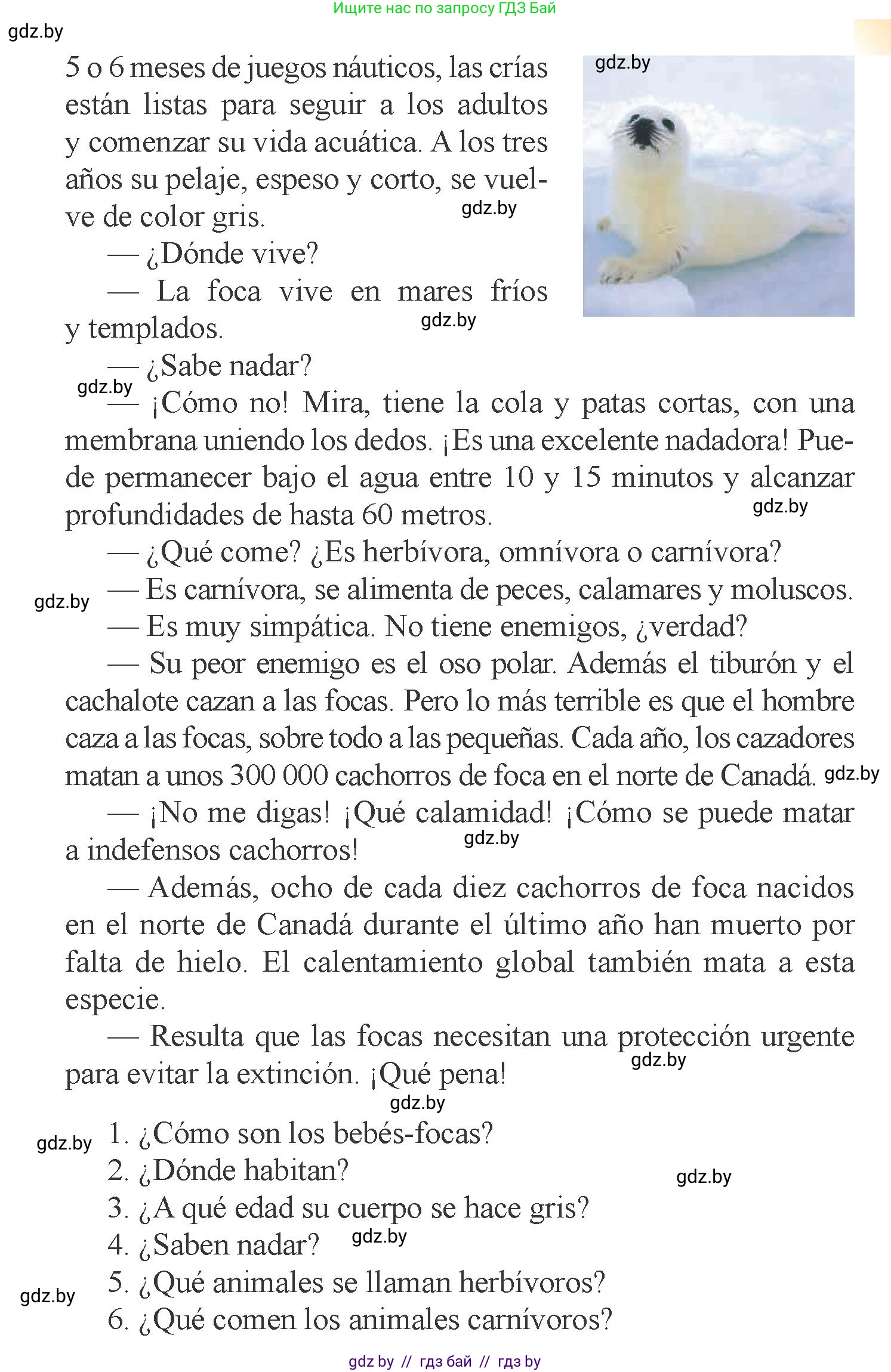 Испанский язык, 6 класс Учебник, авторы: Цыбулева Татьяна Эдуардовна, Пушкина Ольга Александровна, издательство Издательский центр БГУ, Минск, 2018, Часть 2, страница 128, номер 6, Условие (продолжение 2)