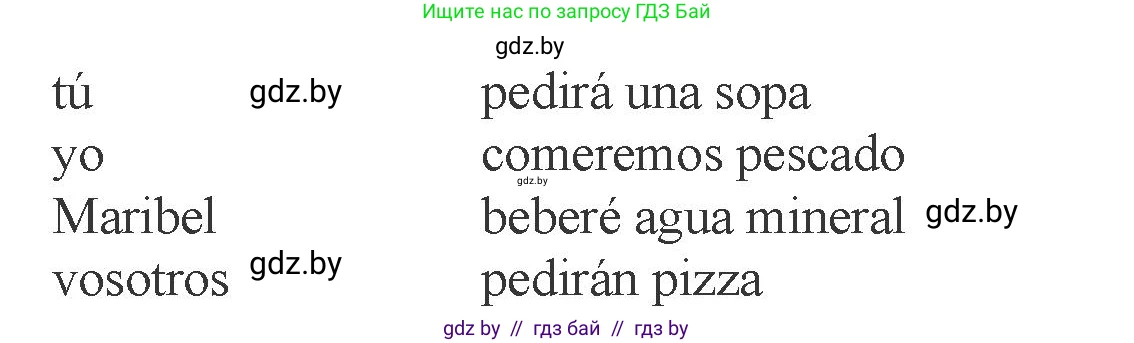 Испанский язык, 6 класс Учебник, авторы: Цыбулева Татьяна Эдуардовна, Пушкина Ольга Александровна, издательство Издательский центр БГУ, Минск, 2018, Часть 1, страница 132, номер 3, Условие (продолжение 2)