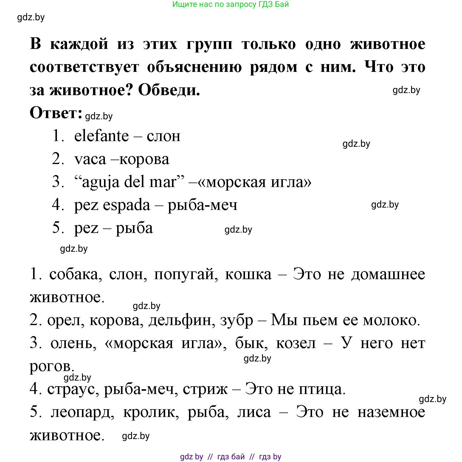 Испанский язык, 6 класс рабочая тетрадь, авторы: Гриневич Елена Карловна, Пушкина Ольга Александровна, Кукьян Елена Петровна, издательство Аверсэв, Минск, 2018, жёлтого цвета, страница 120, номер 2, Решение (продолжение 2)