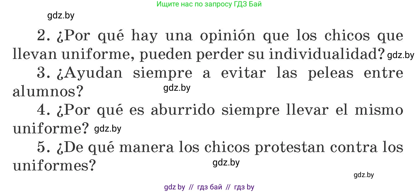 Испанский язык, 6 класс Учебник, автор: Гриневич Елена Карловна, издательство Вышэйшая школа, Минск, 2016, зелёного цвета, страница 66, номер 18, Условие (продолжение 2)