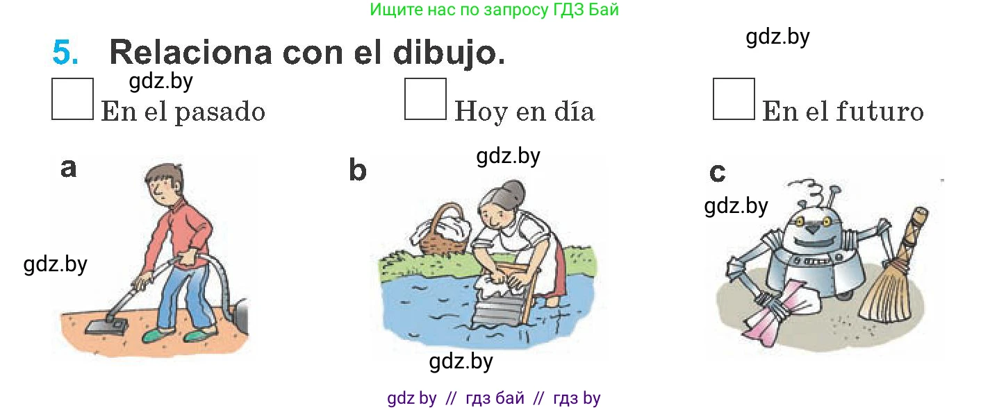 Испанский язык, 6 класс Учебник, автор: Гриневич Елена Карловна, издательство Вышэйшая школа, Минск, 2016, зелёного цвета, страница 145, номер 5, Условие