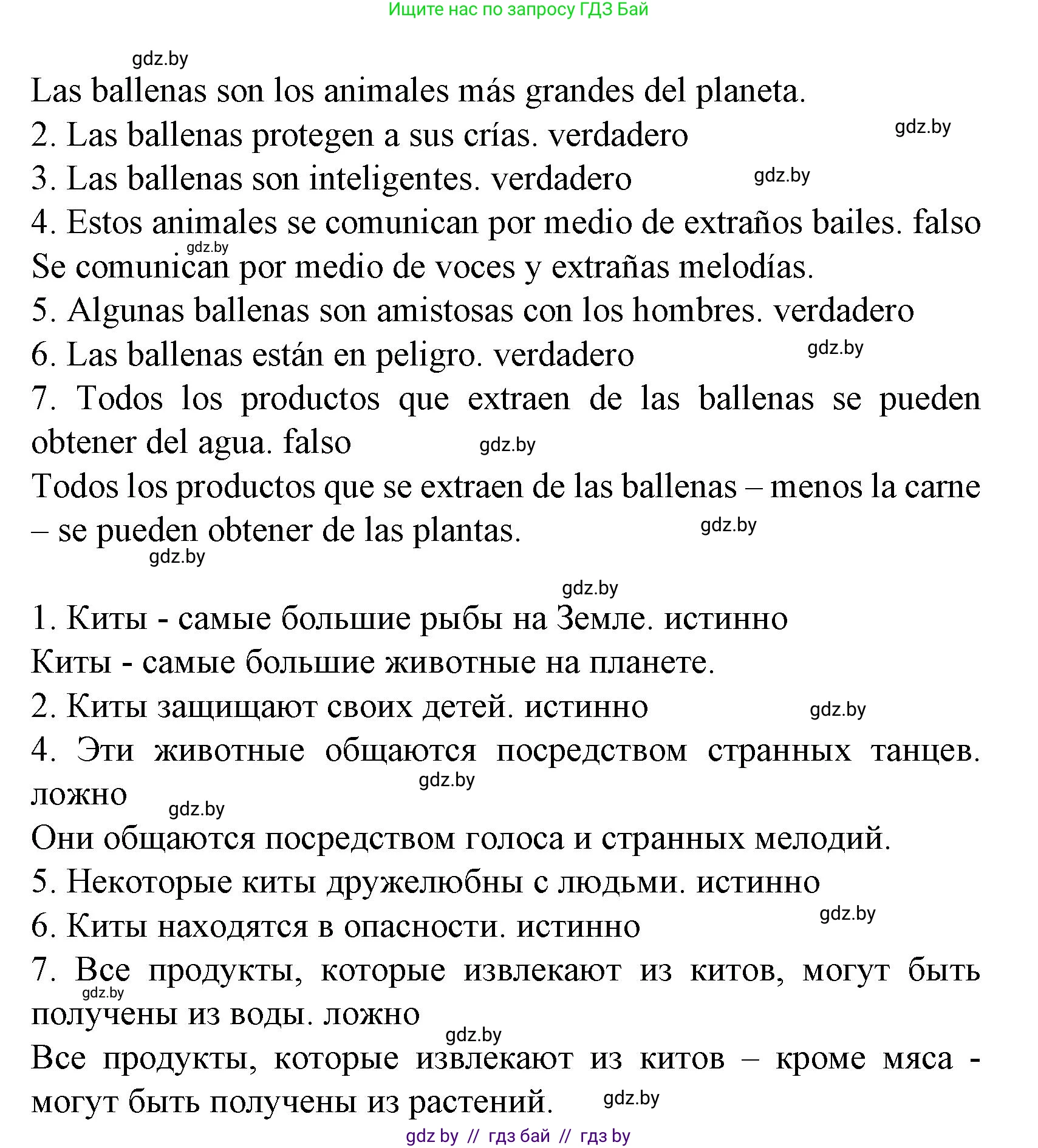 Испанский язык, 6 класс Учебник, автор: Гриневич Елена Карловна, издательство Вышэйшая школа, Минск, 2016, зелёного цвета, страница 265, номер 20, Решение (продолжение 2)