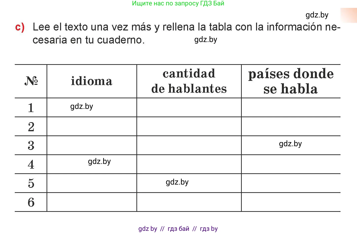 Испанский язык, 7 класс Учебник, авторы: Цыбулева Татьяна Эдуардовна, Пушкина Ольга Александровна, Карпиевич Галина Константиновна, издательство Издательский центр БГУ, Минск, 2019, бирюзового цвета, Часть 1, страница 17, номер 3, Условие (продолжение 3)