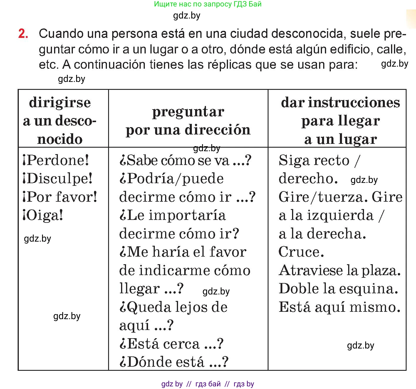 Испанский язык, 7 класс Учебник, авторы: Цыбулева Татьяна Эдуардовна, Пушкина Ольга Александровна, Карпиевич Галина Константиновна, издательство Издательский центр БГУ, Минск, 2019, бирюзового цвета, Часть 2, страница 111, номер 2, Условие