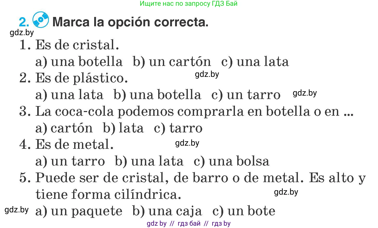 Испанский язык, 7 класс Учебник, автор: Гриневич Елена Карловна, издательство Вышэйшая школа, Минск, 2017, оранжевого цвета, страница 240, номер 2, Условие
