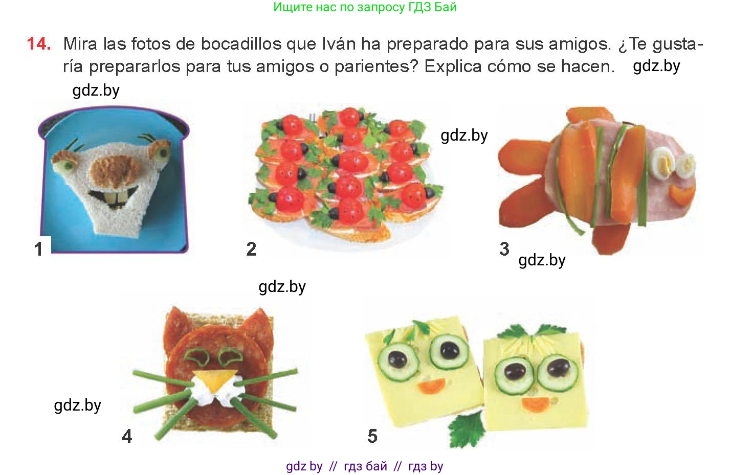 Испанский язык, 8 класс Учебник, авторы: Цыбулева Татьяна Эдуардовна, Пушкина Ольга Александровна, издательство Издательский центр БГУ, Минск, 2016, оранжевого цвета, страница 44, номер 14, Условие