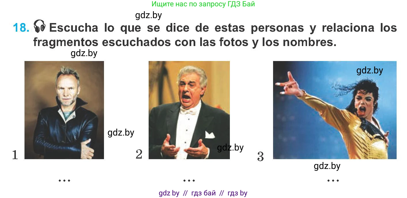 Испанский язык, 8 класс Учебник, автор: Гриневич Елена Карловна, издательство Вышэйшая школа, Минск, 2011, оранжевого цвета, страница 106, номер 18, Условие