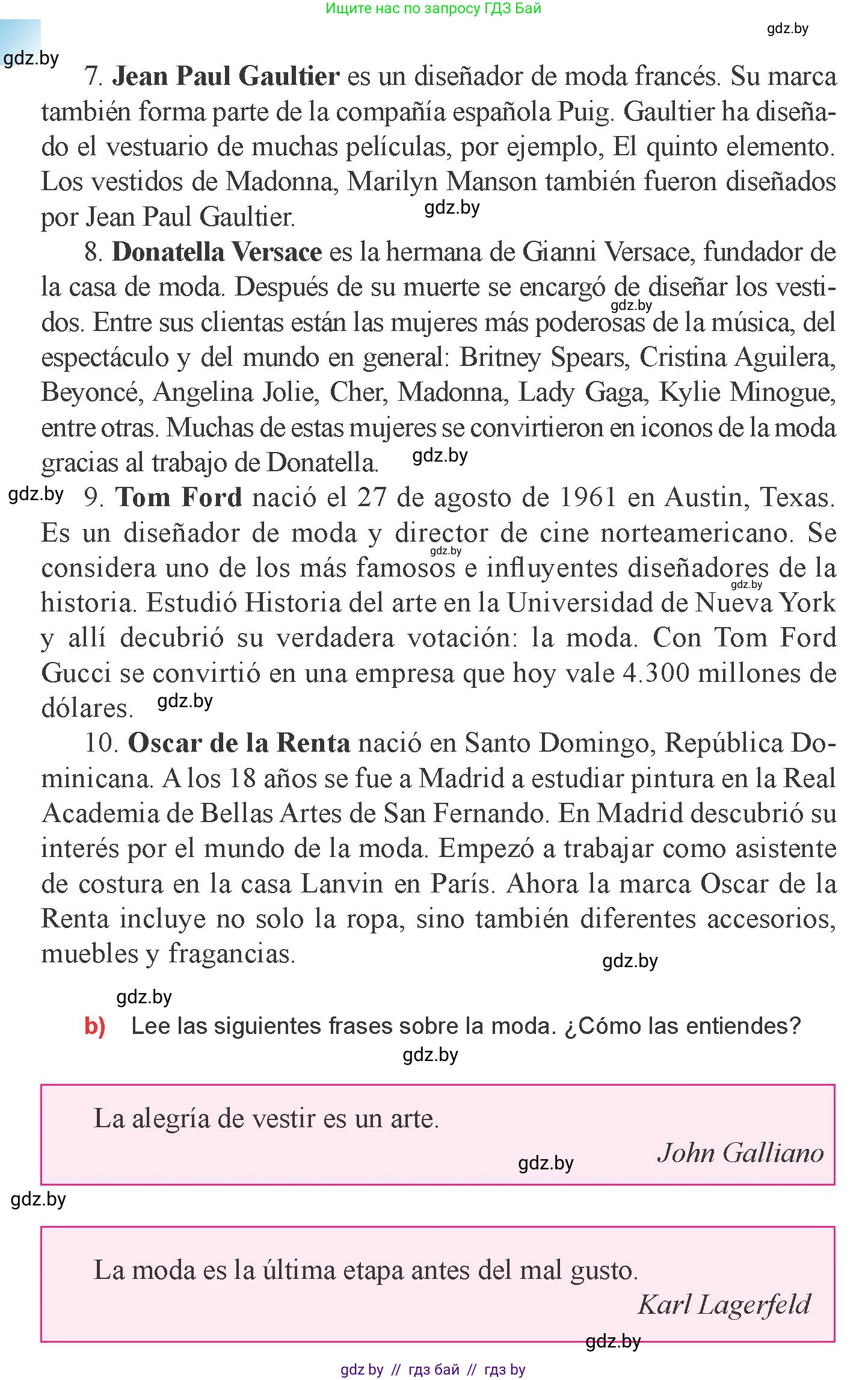 Испанский язык, 9 класс Учебник, авторы: Цыбулева Татьяна Эдуардовна, Пушкина Ольга Александровна, издательство Издательский центр БГУ, Минск, 2017, страница 74, номер 4, Условие (продолжение 3)