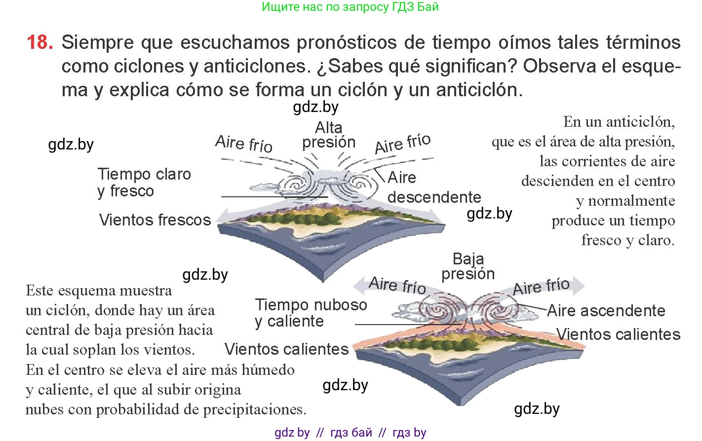 Испанский язык, 9 класс Учебник, авторы: Цыбулева Татьяна Эдуардовна, Пушкина Ольга Александровна, издательство Издательский центр БГУ, Минск, 2017, страница 68, номер 18, Условие
