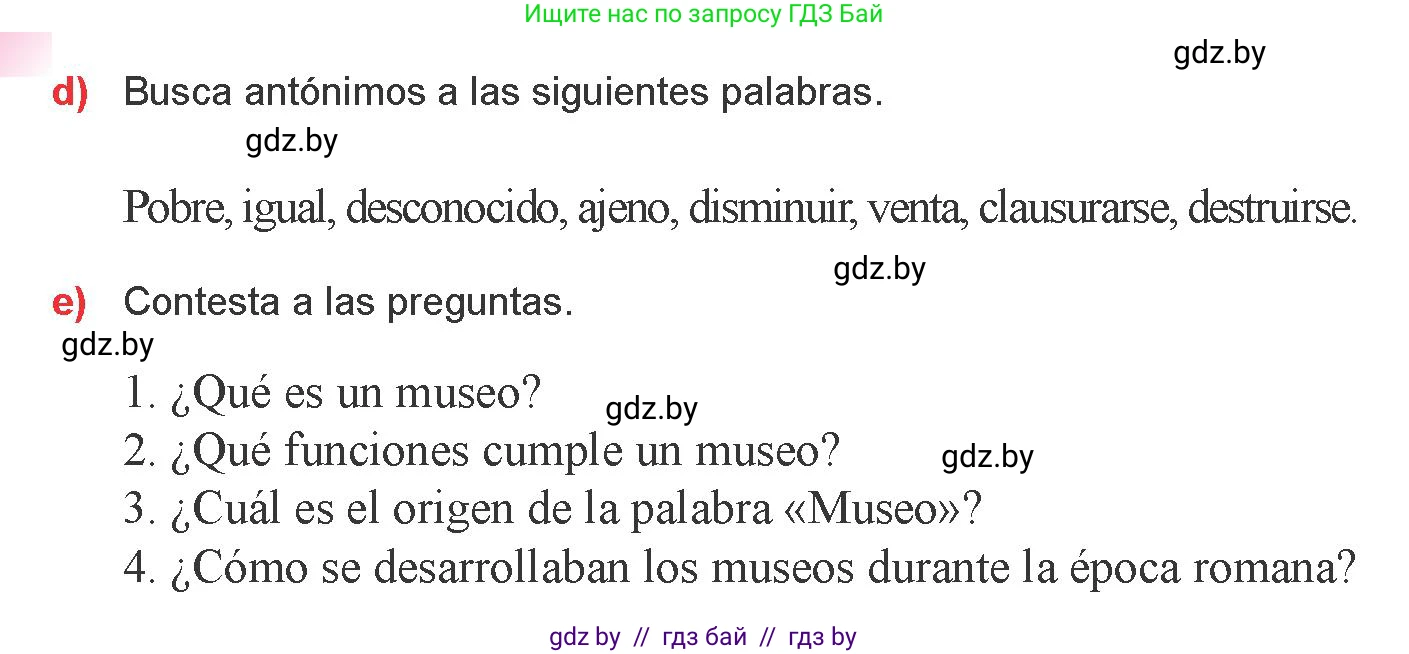 Испанский язык, 9 класс Учебник, авторы: Цыбулева Татьяна Эдуардовна, Пушкина Ольга Александровна, издательство Издательский центр БГУ, Минск, 2017, страница 110, номер 1, Условие (продолжение 3)