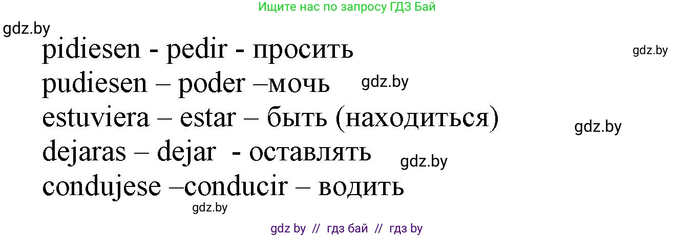 Испанский язык, 9 класс Учебник, авторы: Цыбулева Татьяна Эдуардовна, Пушкина Ольга Александровна, издательство Издательский центр БГУ, Минск, 2017, страница 105, номер 2, Решение (продолжение 2)