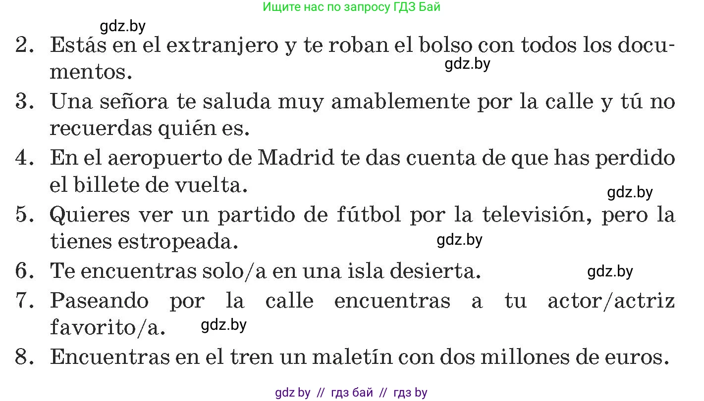 Испанский язык, 9 класс Учебник, авторы: Гриневич Елена Карловна, Янукенас Ольга Викторовна, издательство Вышэйшая школа, Минск, 2020, оранжевого цвета, страница 143, номер 38, Условие (продолжение 2)