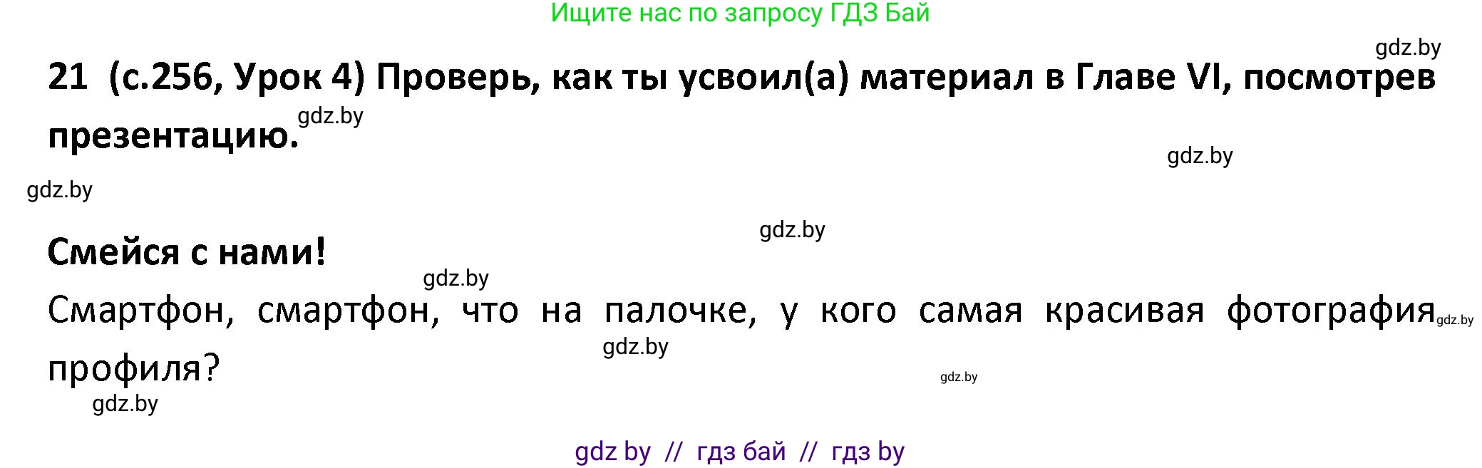 Испанский язык, 9 класс Учебник, авторы: Гриневич Елена Карловна, Янукенас Ольга Викторовна, издательство Вышэйшая школа, Минск, 2020, оранжевого цвета, страница 256, номер 21, Решение