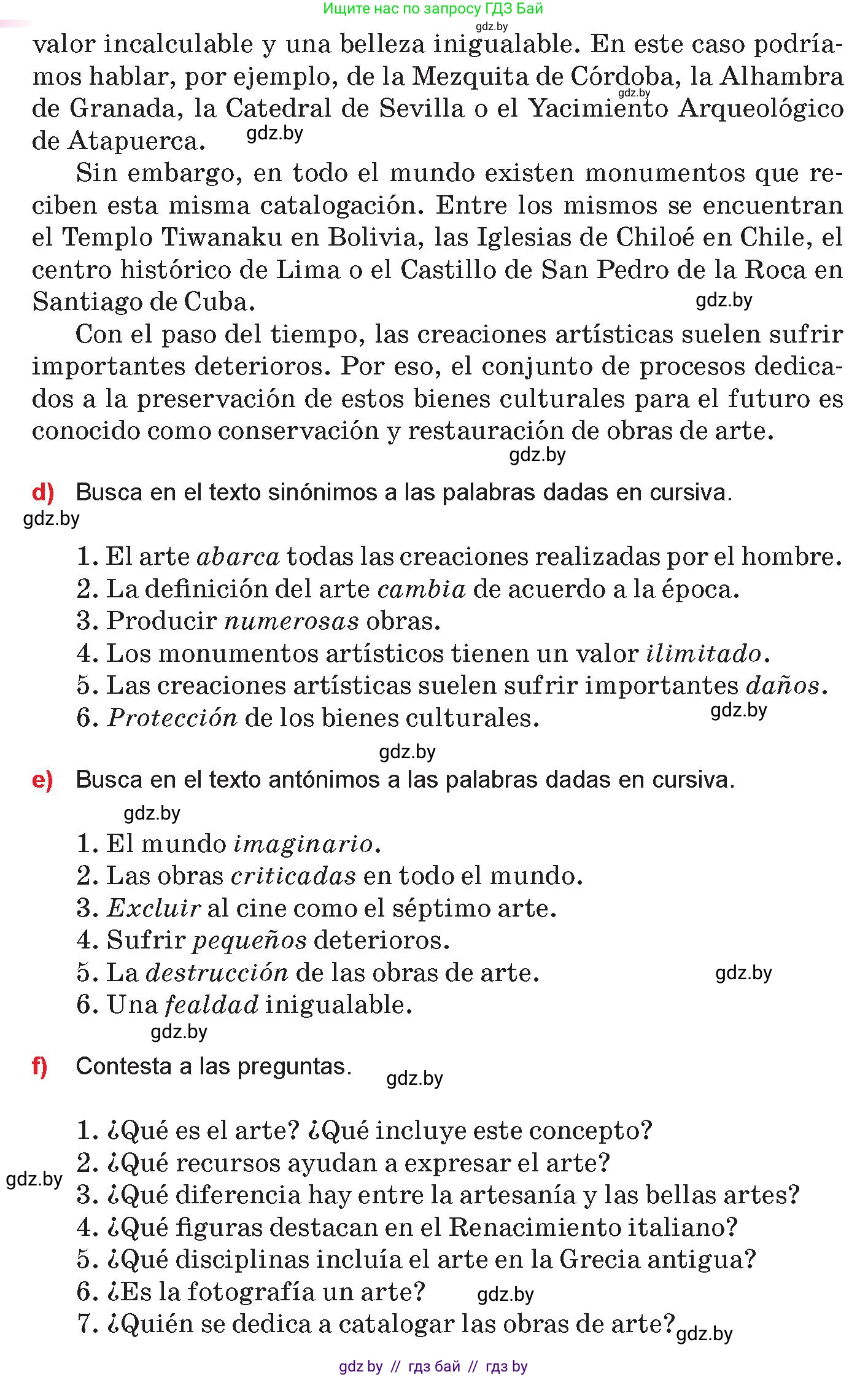 Испанский язык, 10 класс Учебник, авторы: Цыбулева Татьяна Эдуардовна, Пушкина Ольга Александровна, Карпиевич Галина Константиновна, издательство Издательский центр БГУ, Минск, 2019, оранжевого цвета, страница 78, номер 5, Условие (продолжение 3)