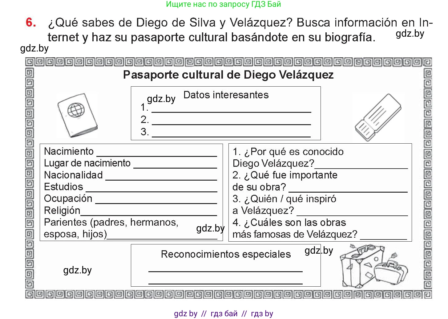 Испанский язык, 10 класс Учебник, авторы: Цыбулева Татьяна Эдуардовна, Пушкина Ольга Александровна, Карпиевич Галина Константиновна, издательство Издательский центр БГУ, Минск, 2019, оранжевого цвета, страница 102, номер 6, Условие
