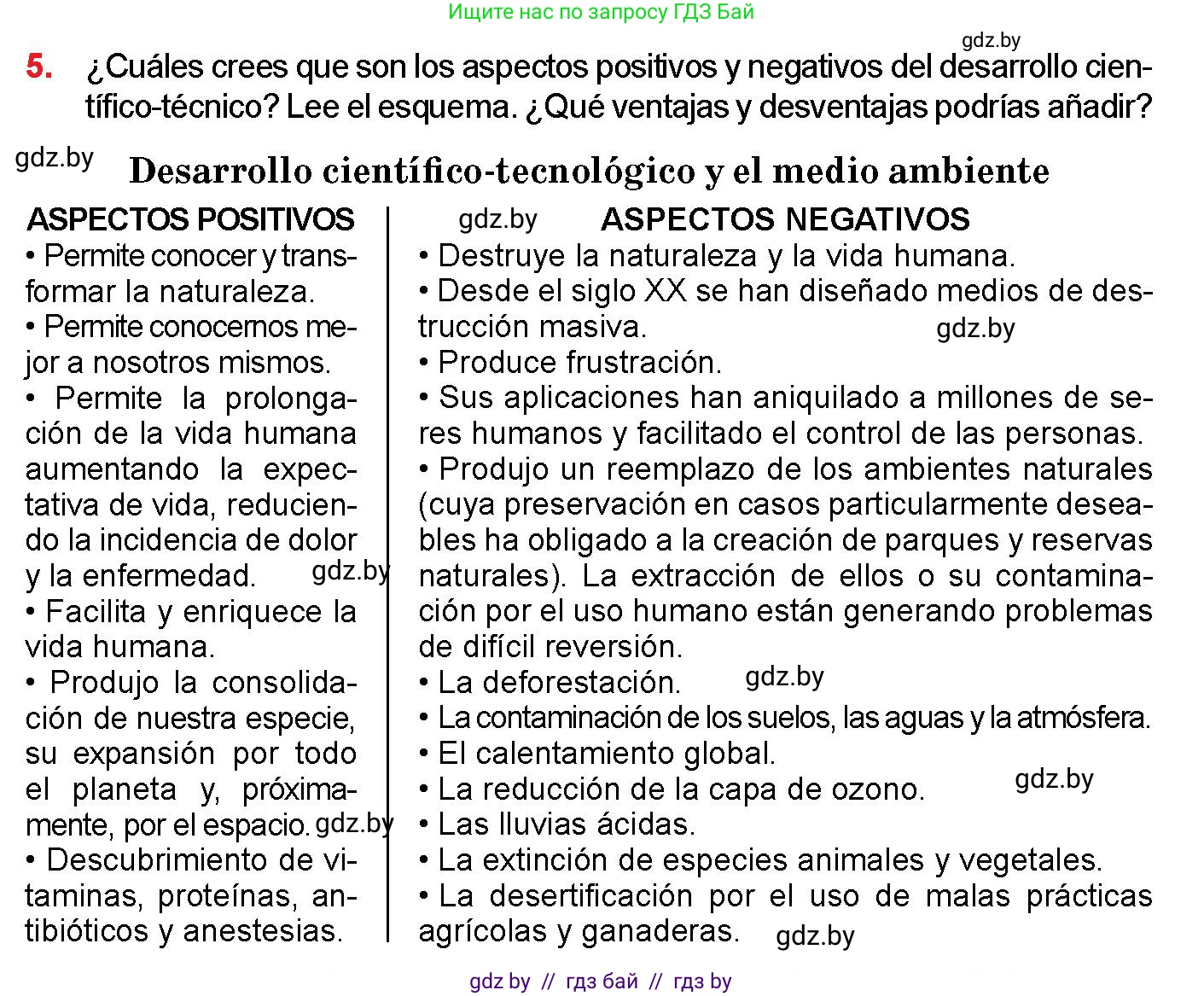 Испанский язык, 10 класс Учебник, авторы: Цыбулева Татьяна Эдуардовна, Пушкина Ольга Александровна, Карпиевич Галина Константиновна, издательство Издательский центр БГУ, Минск, 2019, оранжевого цвета, страница 55, номер 5, Условие